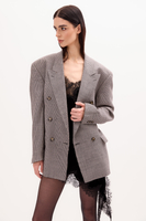 DOUBLE-BREASTED CHECKED JACKET MODEL No4