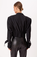 BLACK CLASSIC JACKET WITH SATIN LAPELS MODEL No5