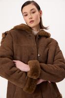 BROWN NATURAL SHEEPSKIN WITH EDGE