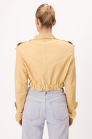 SHORT BUTTER LEATHER JACKET
