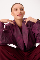 PINK DIPPED LEATHER JACKET