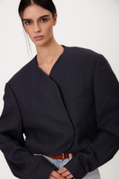 SHORT STRAIGHT NAVY BLUE TALL JACKET MODEL No9