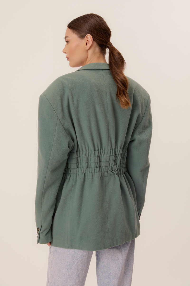 GREEN WOOL JACKET MODEL No2
