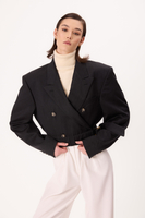 BLACK CLASSIC BLAZER WITH BELT