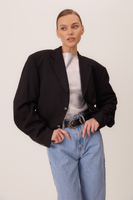 NAVY BLUE SHORT STRIPED JACKET No4 SHORT