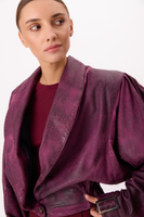 PINK DIPPED LEATHER JACKET