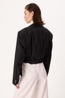 BLACK CLASSIC BLAZER WITH BELT