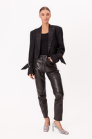 BLACK CLASSIC JACKET WITH SATIN LAPELS MODEL No5