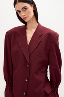 BURGUNDY JACKET NO2 WITH ADJUSTABLE WAIST