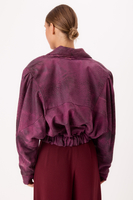 PINK DIPPED LEATHER JACKET