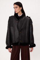 LONG BLACK NATURAL TALL SHEEPSKIN