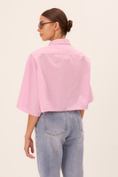 PINK CHECKED SHIRT WITH DETACHABLE PADS