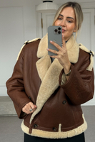 BROWN NATURAL SHEEPSKIN WITH EPADS