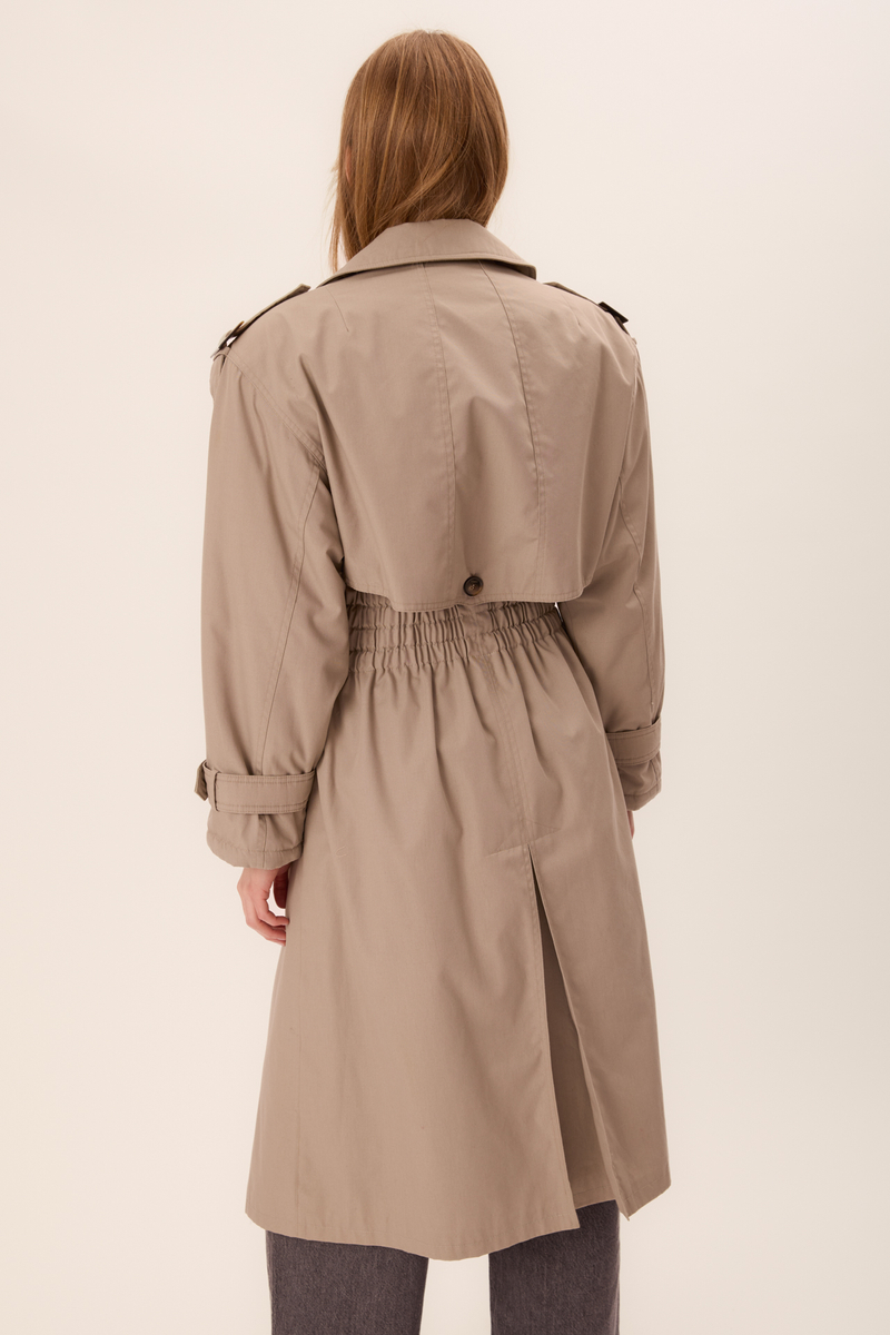 LONG CLASSIC KHAKI TRENCH COAT