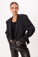 NAVY BLUE JACKET No5 WITH A DELICATE STRIP