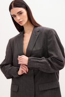 LONG MINIMALIST GRAY JACKET MODEL No8