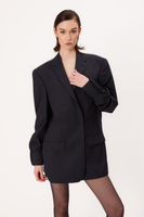 LONG BLACK SMOOTH JACKET MODEL No8