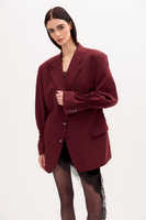 BURGUNDY JACKET NO2 WITH ADJUSTABLE WAIST