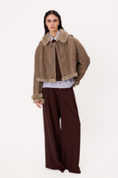 DARK BEIGE NATURAL SHEEPSKIN