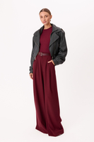 DARK GREEN LEATHER JACKET