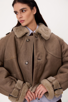 DARK BEIGE NATURAL SHEEPSKIN