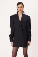 LONG BLACK SMOOTH JACKET MODEL No8