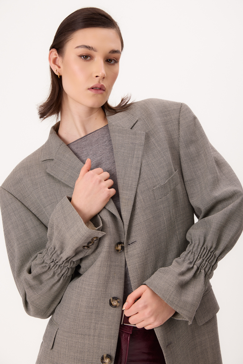 GRAY SLIM FIT JACKET MODEL No2