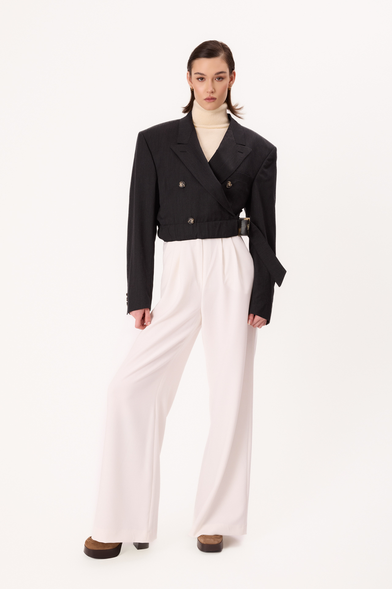 BLACK CLASSIC BLAZER WITH BELT