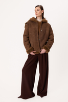 BROWN NATURAL SHEEPSKIN WITH EDGE