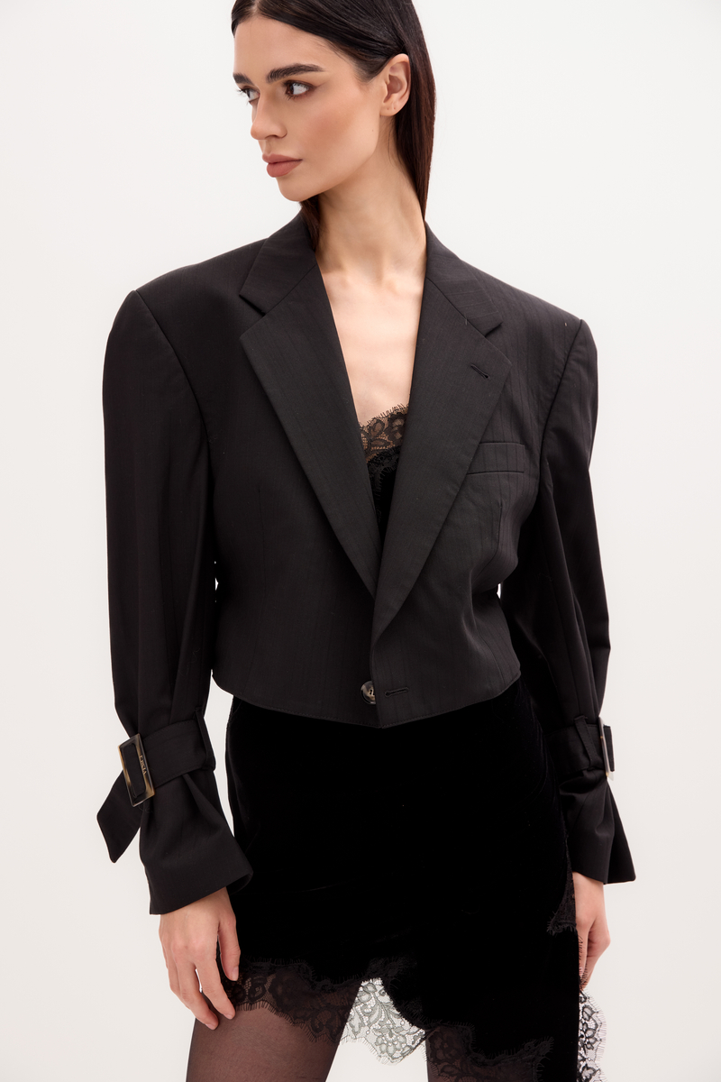 GRAPHITE PINSTRIPE JACKET No5