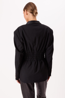 LONG BLACK TUXED JACKET MODEL No4