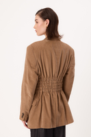 BEIGE VELVET JACKET MODEL No4