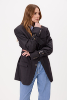 CLASSIC GRAPHITE FITTED JACKET WITH BUCKLES MODEL No6