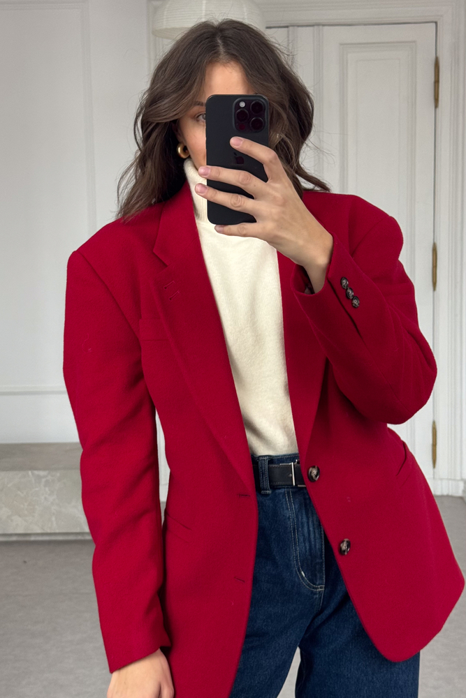 BURGUNDY ADJUSTABLE MODEL No4 BLAZER