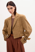 SHORT BUTTER JACKET No5 CHECKED