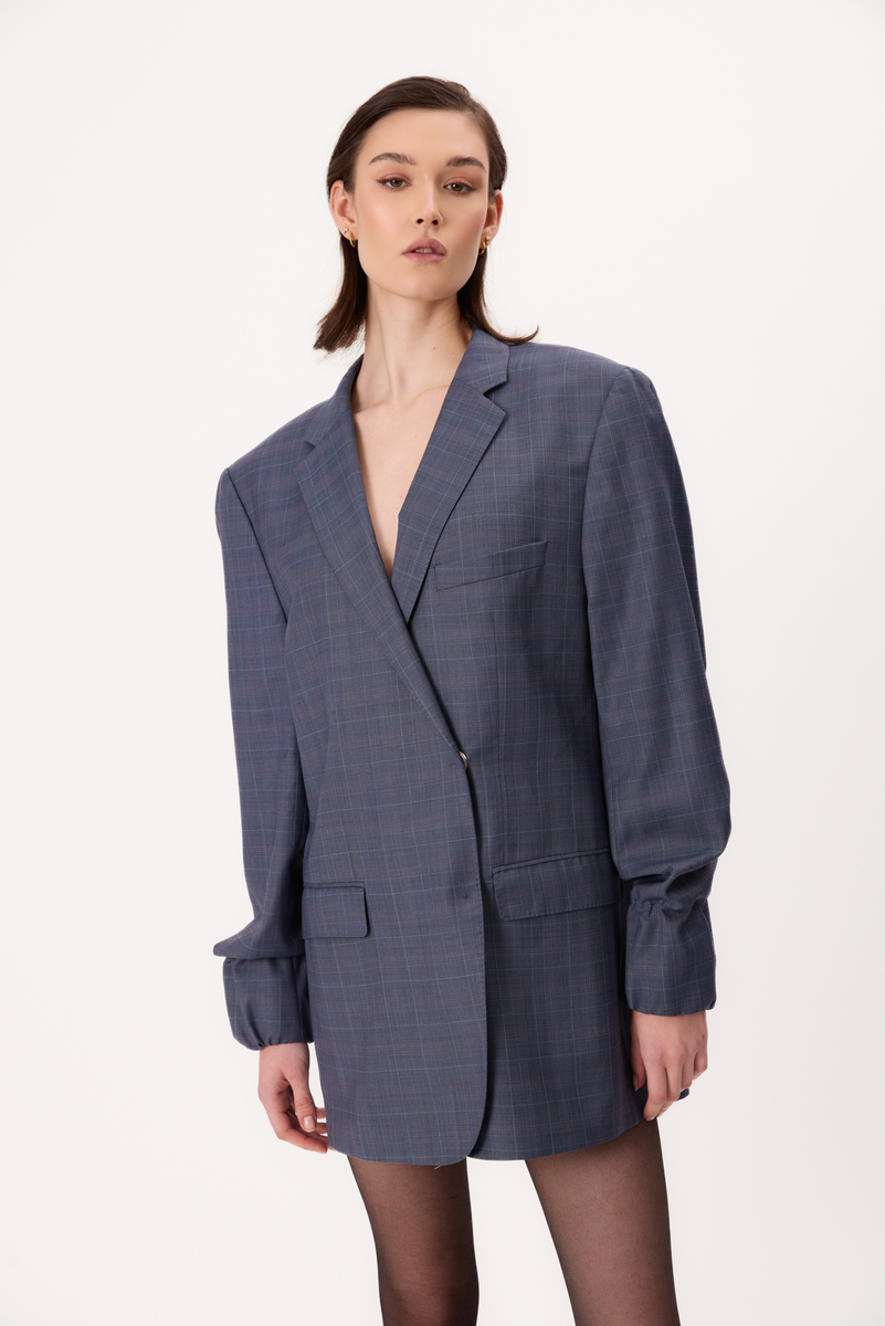 BLUE CHECKERED JACKET MODEL No8