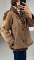 LIGHT BROWN NATURAL SHEEPSKIN WITH EPADS