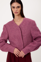 KRÓTKA PROSTA RÓŻOWA MARYNARKA TALL MODEL No9