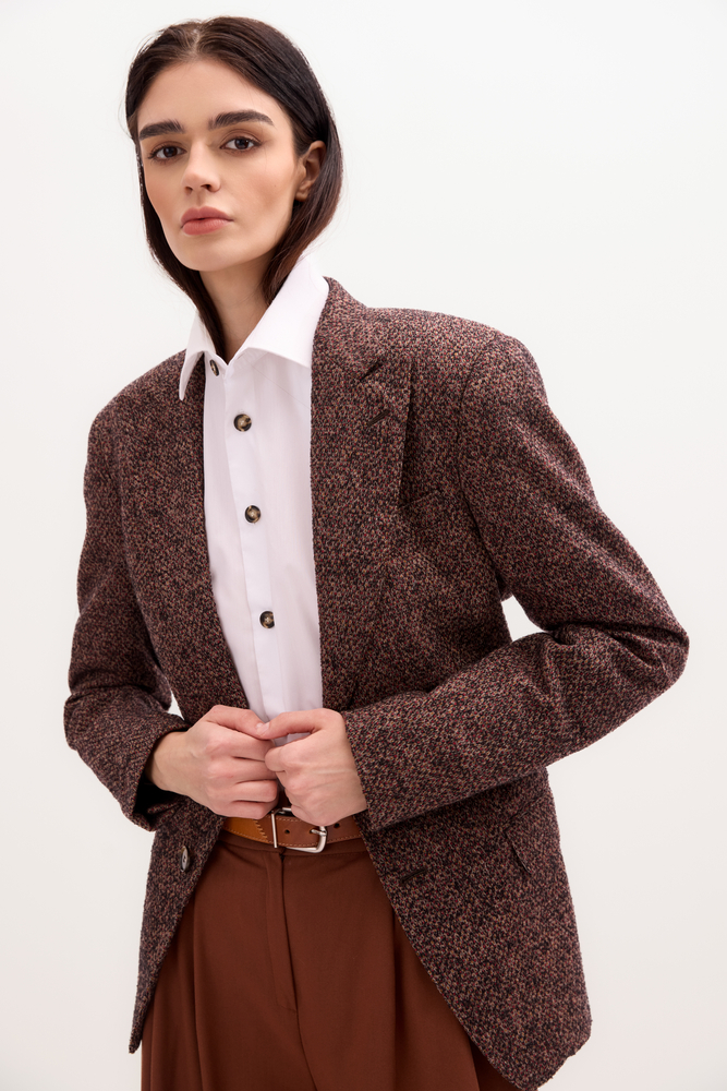 MARYNARKA Z REGULOWANYMI RZĘDAMI GUM W TALII  MODEL No4 