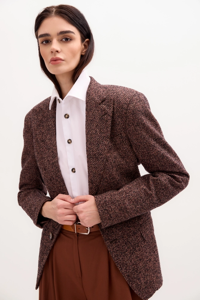 MARYNARKA Z REGULOWANYMI RZĘDAMI GUM W TALII  MODEL No4 